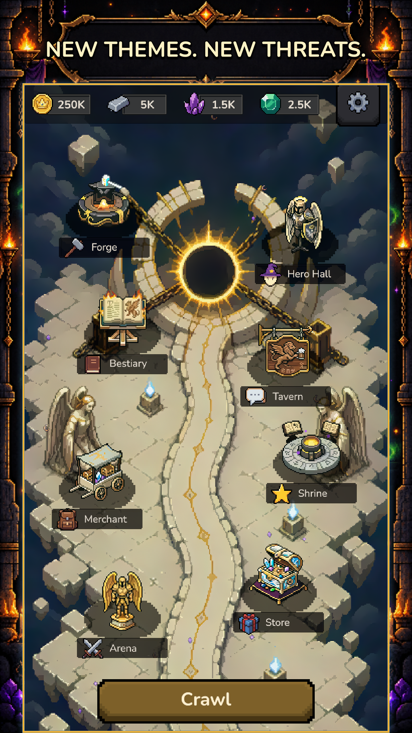 Sweep & Dice dungeon theme and enemies